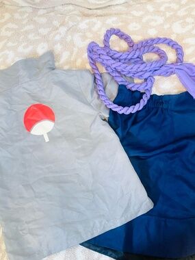 NWOT Sasuke Uchiha Naruto Shippuden Cosplay Costume Set Size M/XL